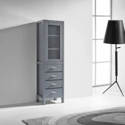 Top 10 ✨ Amberlux Design 20" Linen Cabinet In Grey 💯 -Outlet bathroom Store 99a1fcb70e4db07a 1043 w800 h800 b0 p0