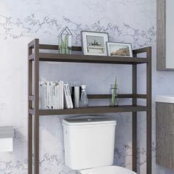 Brand new 😍 New Ridge Home Goods Dunnsville 2-Tier Space Saver, Espresso 🔥 -Outlet bathroom Store 9c51b3130d2ccdc7 9914 w800 h800 b0 p0