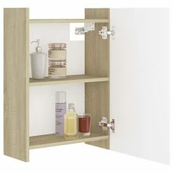 Coupon 💯 Vida XL LLC VidaXL Bathroom Mirror Cabinet White&Sonoma Oak Engineered Wood Furniture ✔️ -Outlet bathroom Store 9ca16e1a01c348f2 8244 w800 h800 b1 p0