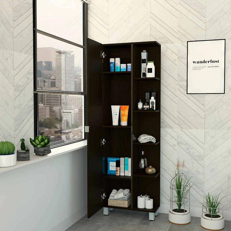 Buy ๐ฅ FM FURNITURE Los Angeles Corner Cabinet, Black Wengue ๐ 7 Buy ๐ฅ FM FURNITURE Los Angeles Corner Cabinet, Black Wengue ๐ - Image 5