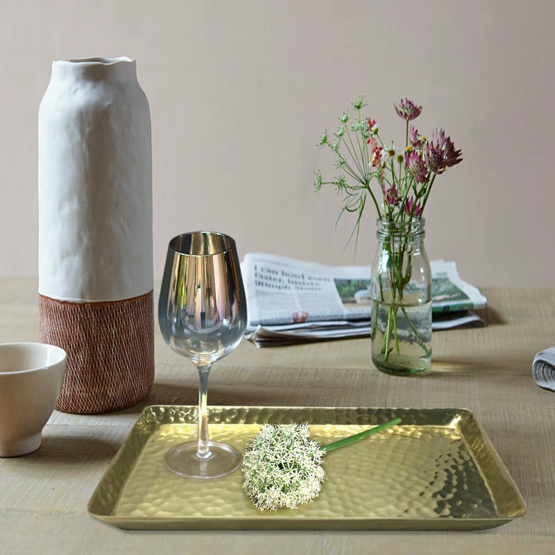 Discount ๐ TATARA Nu Steel Gold ๐จ Hammered Vanity Tray ๐ 5 Discount ๐ TATARA Nu Steel Gold ๐จ Hammered Vanity Tray ๐ - Image 3