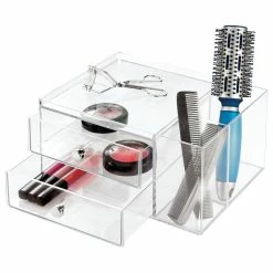 Best Sale ✨ IDesign Clarity Cosmetic 2-Drawer Organizer, Clear 🛒 -Outlet bathroom Store a091f69b0beb18a7 3938 w800 h800 b1 p0