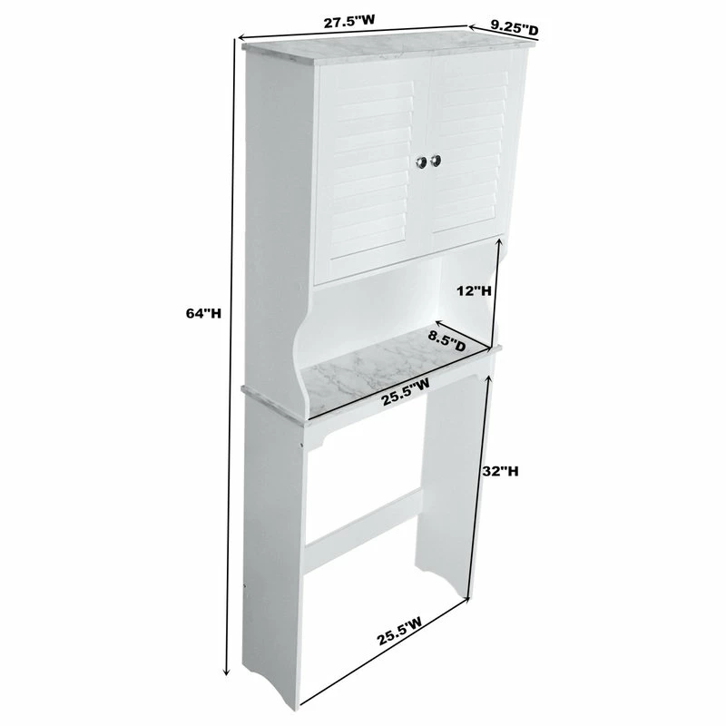Buy โจ Pilaster Designs Trevita Over The Toilet Bathroom Space Saver Organizer With Storage Cabinet ๐ฏ 7 Buy โจ Pilaster Designs Trevita Over The Toilet Bathroom Space Saver Organizer With Storage Cabinet ๐ฏ - Image 5
