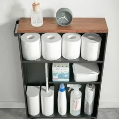 Best Sale 😀 Yamazaki Home Rolling Storage Cart, Steel, Black 🌟 -Outlet bathroom Store a3c1e4a0025adb02 2707 w800 h800 b0 p0