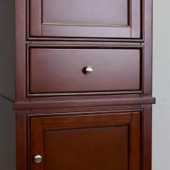Flash Sale 😀 Eviva LLC Eviva Elite Stamford 24" Brown Freestanding Linen Side Cabinet 🛒 -Outlet bathroom Store aa01717d0bb261a4 5988 w800 h800 b0 p0