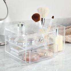 Best Sale ✨ IDesign Clarity Cosmetic 2-Drawer Organizer, Clear 🛒 -Outlet bathroom Store ac11c8270beb18af 3939 w800 h800 b0 p0