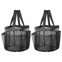 Budget 🤩 Yescom Aquaterior 2 Packs Mesh Shower Caddy 8 Pockets Bathroom Carry Tote Shampoo 😍