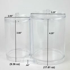 New 😉 Huji Clear Acrylic Cosmetic Organizer With Lids 👍 -Outlet bathroom Store b1f1aecf00cba263 9453 w800 h800 b0 p0