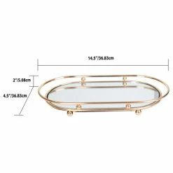 Budget 🎉 HOME BASICS Luxury Mirror Vanity Tray, Gold 😉 -Outlet bathroom Store b4c16d670cd1b053 2090 w800 h800 b1 p0
