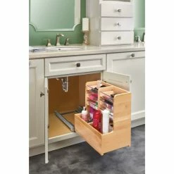 Brand new 😍 Rev-A-Shelf Wood Vanity Sink Pull Out Organizer With Soft Close, 11.69" 🔔 -Outlet bathroom Store b6c1f9cb02585726 8031 w800 h800 b0 p0