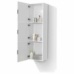 Outlet 🎁 KUBEBATH 18" Wide By 59" High Linen Side Cabinet With Three Doors, Gloss White Finish 🎉 -Outlet bathroom Store c29125ca0bc9035c 4530 w800 h800 b1 p0