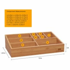 Outlet 🔥 Lavish Home Bamboo Makeup Organizer 🛒 -Outlet bathroom Store c5514c320cbf3a87 0752 w800 h800 b1 p0