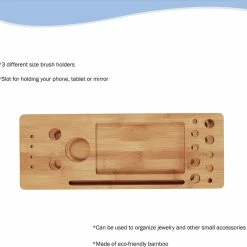 Buy 👍 Lavish Home Bamboo Countertop Makeup Station Vanity Organizer ⌛ -Outlet bathroom Store c8015afa0cbf3a53 0763 w800 h800 b0 p0