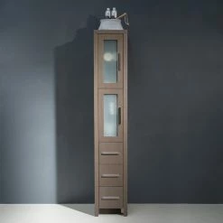 Outlet 🌟 Fresca Torino Gray Oak Tall Bathroom Linen Side Cabinet ⌛ -Outlet bathroom Store cc310d4b0f08f694 6903 w800 h800 b0 p0