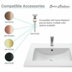 Top 10 ✔️ Swiss Madison Voltaire 49" Vanity Top Sink With Single Faucet Hole 🧨 -Outlet bathroom Store cd4167b10fb430d2 4476 w800 h800 b1 p0