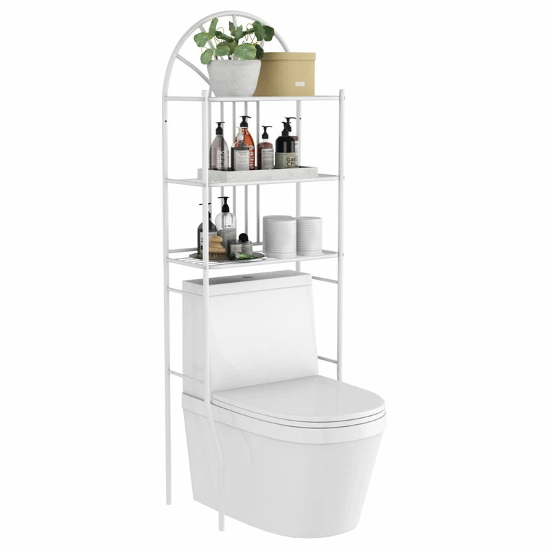 Budget โค๏ธ Gymax Bathroom 3-Tier Metal Storage Rack Over The Toilet Space Saver White ๐ 3 Budget โค๏ธ Gymax Bathroom 3-Tier Metal Storage Rack Over The Toilet Space Saver White ๐