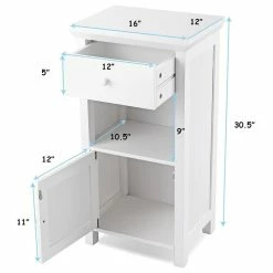 Top 10 💯 Imtinanz Modern Bathroom Floor Storage Drawer Cabinet Cupboard With Door 🥰 -Outlet bathroom Store cf81476c0c761563 5207 w800 h800 b1 p0