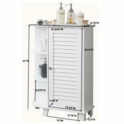 Coupon 🧨 Pilaster Designs Corolla Bathroom Storage Floor Cabinet Organizer, White/Marble Wood 😉 -Outlet bathroom Store d3f11fe40de987a2 9692 w800 h800 b1 p0