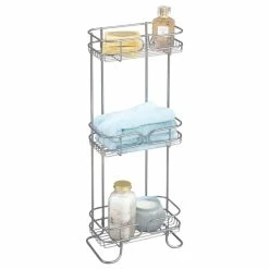 Best Pirce 💯 IDesign Neo 3-Tier Bath Shelf Shower Organizer, Silver 🛒 -Outlet bathroom Store d57163e50beb187d 3895 w800 h800 b1 p0