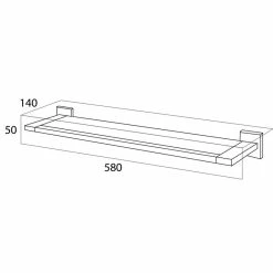 Hot Sale ⌛ Wall-Mounted Glass Vanity Shelf Tiger Items Brushed Stainless Steel 🎉 -Outlet bathroom Store d9510ea606bbbe39 0370 w800 h800 b1 p0