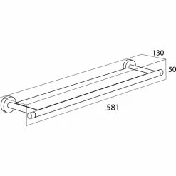 Wholesale ⭐ Glass Vanity Shelf Tiger Boston Stainless Steel ❤️ -Outlet bathroom Store e071371706bbaaf8 0375 w800 h800 b1 p0