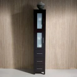 Promo ❤️ Fresca Torino Espresso Tall Bathroom Linen Side Cabinet, Espresso 😀 -Outlet bathroom Store e0f125890f08f65c 5832 w800 h800 b0 p0