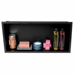 Best reviews of ⌛ Alfi Trade 24 X 12 Black Matte Stainless Steel Horizontal Single Shelf Bath Shower Niche ✨ -Outlet bathroom Store e1b10b6a012d3ed3 5393 w800 h800 b1 p0