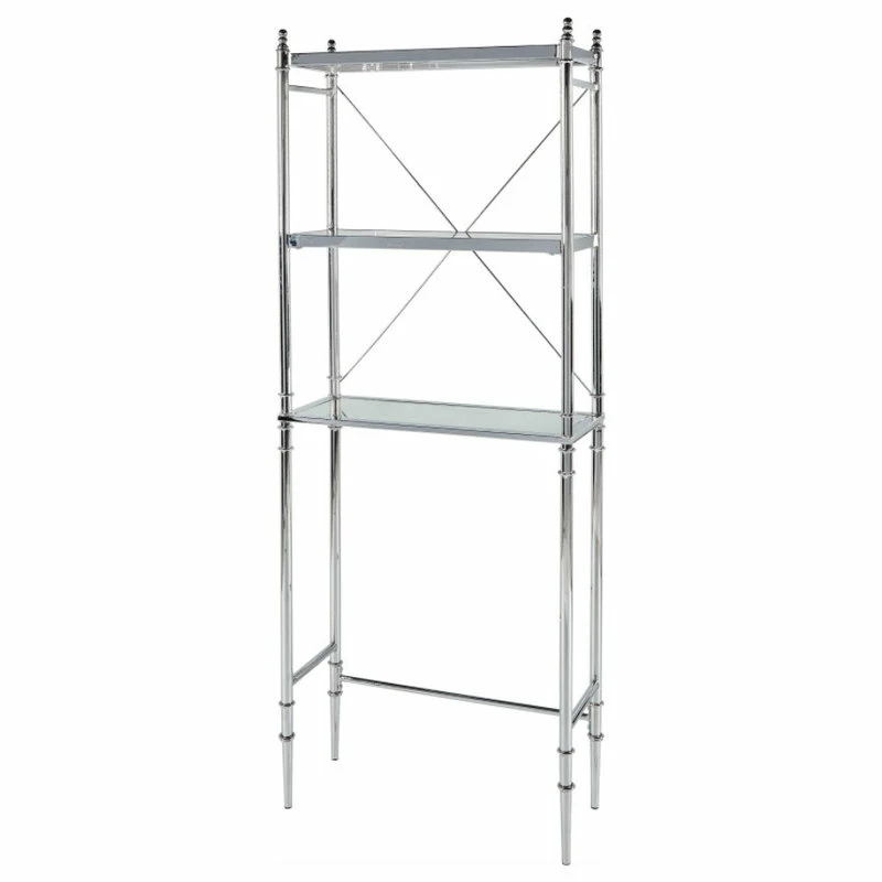 Cheap ๐ Linon Home Decor Products Pinnacle Chrome And Glass Spacesaver ๐ 3 Cheap ๐ Linon Home Decor Products Pinnacle Chrome And Glass Spacesaver ๐