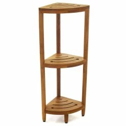 Cheap 😉 AquaTeak The Original Kai™ Corner Teak Bath Shelf 🎉
