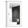 Promo 🎁 Costway New Bathroom Wall Cabinet Single Mirror Door Storage Wood Shelf White ⌛ -Outlet bathroom Store f481acbf00e4349a 4837 w800 h800 b1 p0