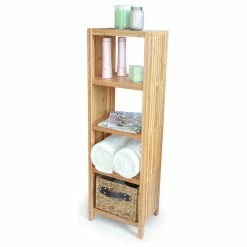 Hot Sale ⭐ ToiletTree Products ToiletTree Deluxe Bamboo Freestanding Shelf, 5-Tier ✨ -Outlet bathroom Store f9e1bad107a8de53 0754 w800 h800 b1 p0