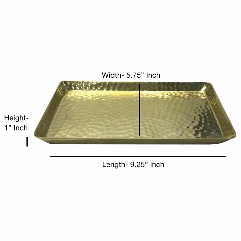 Discount ๐ TATARA Nu Steel Gold ๐จ Hammered Vanity Tray ๐ 7 Discount ๐ TATARA Nu Steel Gold ๐จ Hammered Vanity Tray ๐ - Image 5