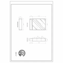 Outlet 👍 Cartisan Design & Build Group, Inc. Bergen Modern Medicine Cabinet, Matte Black Frame, Pecan Oak Shelf, 24" 😀 -Outlet bathroom Store fae13a6d030e94c9 9051 w800 h800 b1 p0