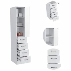 Top 10 💯 FM FURNITURE Preston Linen Cabinet, White 💯 -Outlet bathroom Store fb018ac90351582c 1933 w800 h800 b1 p0