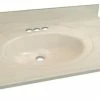 Discount ✔️ Transolid Cultured Marble 31"x22" Vanity Top, White On Bone ⭐ -Outlet bathroom Store home design 18