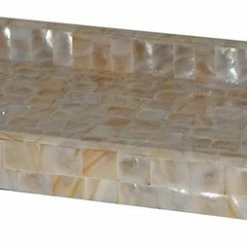 Outlet 😀 TATARA Nu Steel Capris 👩 Mother Of Pearl Rectangular Tray 🧨