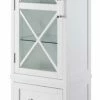 Best deal 😍 Bowery Hill Linen Tower In White 🎉 -Outlet bathroom Store home design 20
