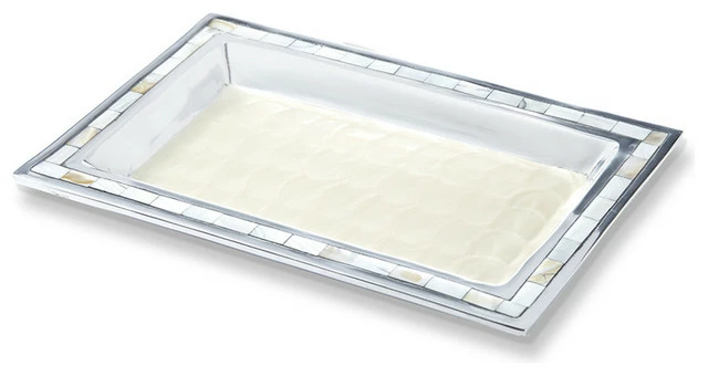 Outlet ๐ Julia Knight Classic 12" Vanity Tray, Snow ๐ 3 Outlet ๐ Julia Knight Classic 12" Vanity Tray, Snow ๐