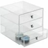 Outlet 🌟 InterDesign Clear Plastic 3 Drawer Organizer 🔔
