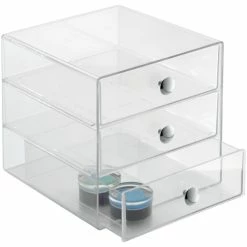 Outlet 🌟 InterDesign Clear Plastic 3 Drawer Organizer 🔔
