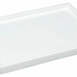 Hot Sale 👏 Pacific Connections White Lacquer Bathroom Accessories, Vanity Tray 😀