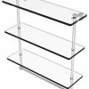 Budget 😉 Allied Brass 16" Triple Tiered Glass Shelf, Integrated Towel Bar, Polished Chrome 🧨 -Outlet bathroom Store home design 91